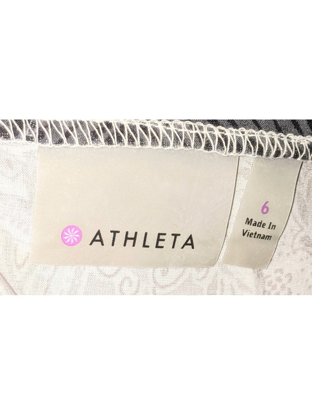 Athleta Womens Pack Everywhere Halter Dress Teal/Blk/Gray Paisley w/ Pocket Sz 6 - Picture 7 of 8